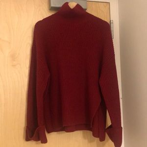 &other stories oversized side-slid turtleneck